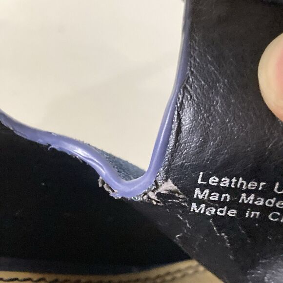 Splendid Suede Booties 7.5 US Carmelo Ankle Wrap Almond Toe Hook & Loop Blue EUC - Picture 4 of 9